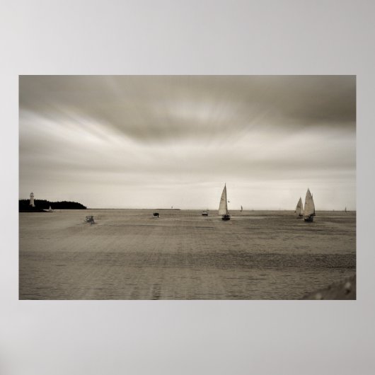 Segeln über das Meer Poster (Vorne)
