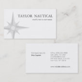 Segeln und Bootfahren im nautischen Kompass Visitenkarte (Vorne/Hinten)