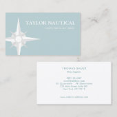 Segeln und Bootfahren im WasserCompass Visitenkarte (Vorne/Hinten)