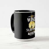 Segeln und Windsurfen Tasse (Vorderseite Links)