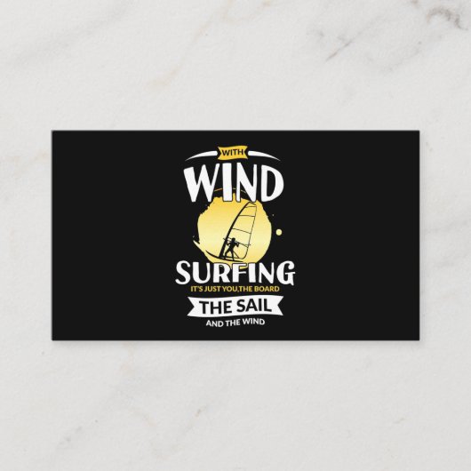 Segeln und Windsurfen Visitenkarte (Vorderseite)