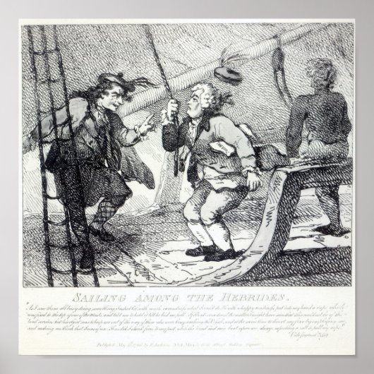 Segeln unter den Hebriden Poster (Vorne)