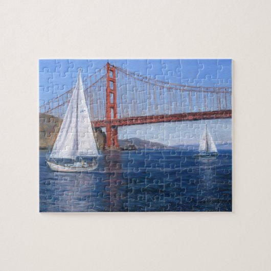 :Segeln unter der Golden Gate Bridge" Puzzle (Horizontal)