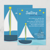 Segeln unter Sternen Einladung (Vorne/Hinten)