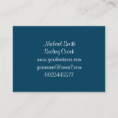 Segeln Visitenkarte (Rückseite)