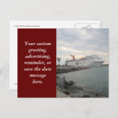 Segeln von Hafen Canaveral Postkarte (Vorne/Hinten)