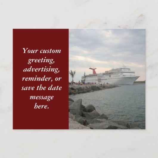 Segeln von Hafen Canaveral Postkarte (Vorderseite)