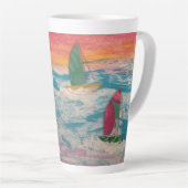 Segeln von Orange Skies Milchtasse (Rechte Ecke)