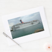 Segeln von Port Canaveral Rechteckiger Aufkleber (Umschlag)