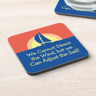 Segeln von Yachten bei Sonnenuntergang Getränkeuntersetzer