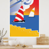Segeln vor dem Wind Poster (Küche)