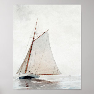 Segeln vor Gloucester von Winslow Homer Poster