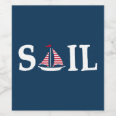 segeln weinetikett (Einzelnes Label)