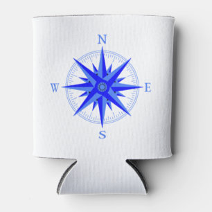 Segeln - Windrose Kompass Nautical-Shirt Dosenkühler