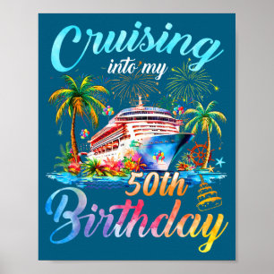 Segeln zum 50. Geburtstag Familienkreuzfahrt 50 Poster