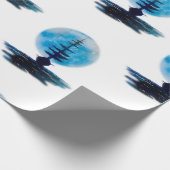 Segeln zum Mond Geschenkpapier (Ecke)
