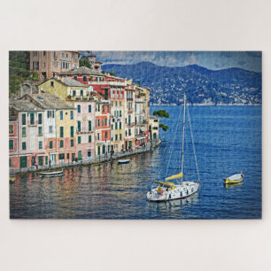 Segeln zum Portofino-Italienischen PC Puzzle