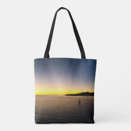 Segeln zur Horizon Sunset Fotografy Tote Bag Tasche
