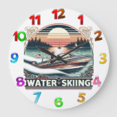 Segelnähe: Mannschaftslenkboot über den See Große Wanduhr (Vorderseite)