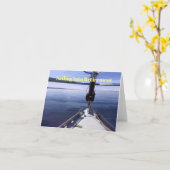 "Segelnd in Ruhestand" Segel-Boot Karte (Gelbe Blume)