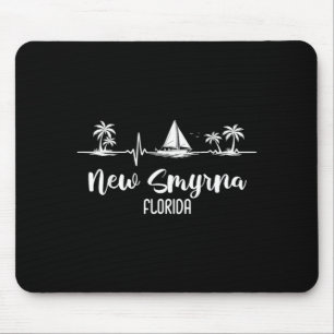 Segelndes Herzschlag New Smyrna Florida Segelboot Mousepad