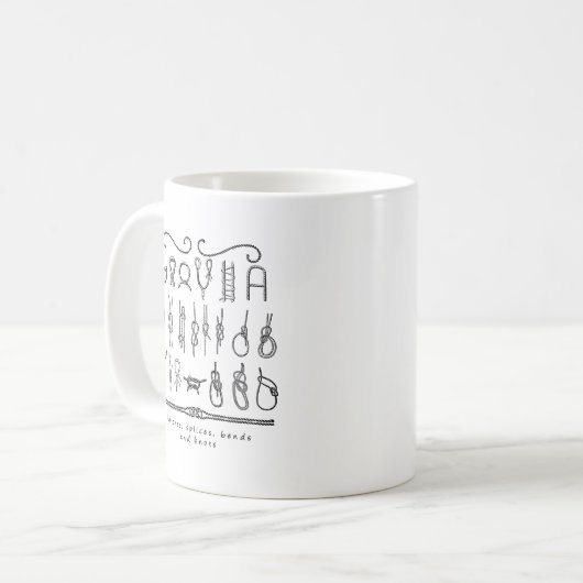 Segelnknoten Kaffeetasse (Vorderseite Links)