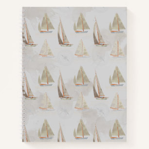 Segelnotizbuch - Vintage nautische Illustration Notizblock
