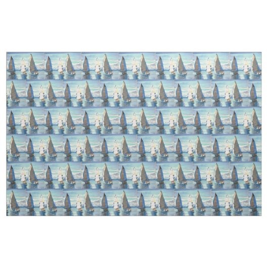 Segelnregatta-Gewebe Stoff (Fat Quarter (45,7 x 55,9 cm))