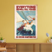 Segelpaare alles wird dich Leinwand umbringen (Insitu (Wohnzimmer))