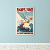 Segelpaare alles wird dich Leinwand umbringen (Insitu (Holzboden))