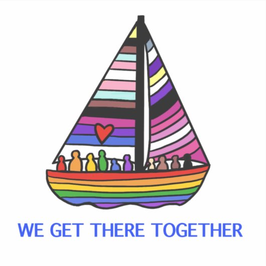 SegelPRIDE Aufkleber (Vorderseite)