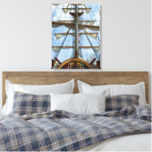 Segelrad und Rigging Leinwanddruck (Insitu (Schlafzimmer))