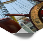 Segelrad und Rigging Poster (Ecke)