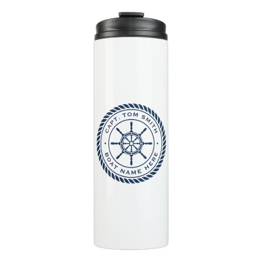 Segelrahmen für das Schiff Thermosbecher (Vorderseite)