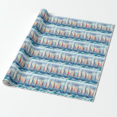Segelregatta mit hochfliegenden Möwen Geschenkpapier (Ungerollt)