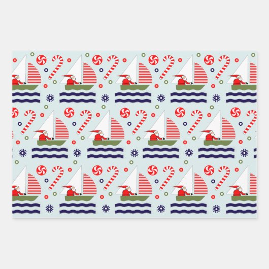 Segelreisen Geschenkpapier Set (Vorderseite 3)