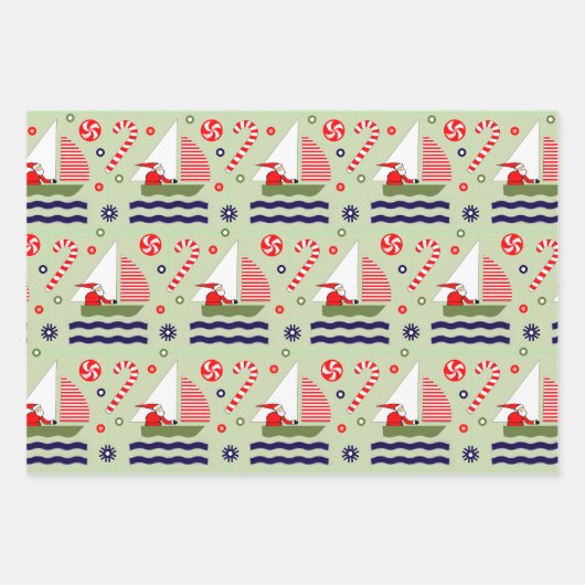 Segelreisen Geschenkpapier Set (Vorderseite)