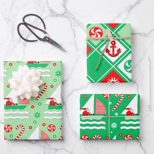 Segelreisen Geschenkpapier Set (Vorderseite)