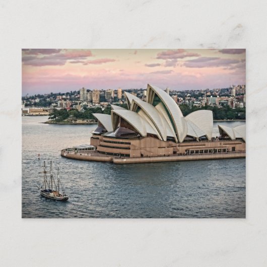 Segelreisen mit der Postkarte der Sydney Opera Hou (Vorderseite)