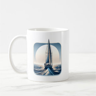 Segelreisen solo um die Welt Kaffeetasse