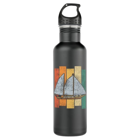 Segelreportgeschäft Vintag Edelstahlflasche (Vorderseite)