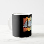Segelreportgeschäft Vintag Kaffeetasse (Vorderseite Links)