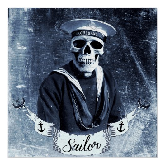 Segelschädel Poster (Vorderseite)
