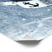 Segelschädel Poster (Ecke)