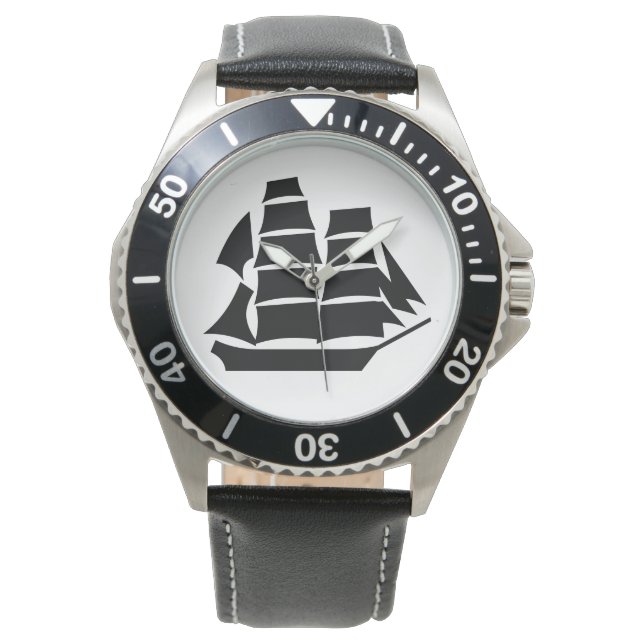 Segelschiff Armbanduhr (Vorderseite)