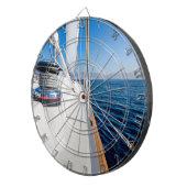 Segelschiff auf dem Meer surfen Dartscheibe (Vorderseite rechts)