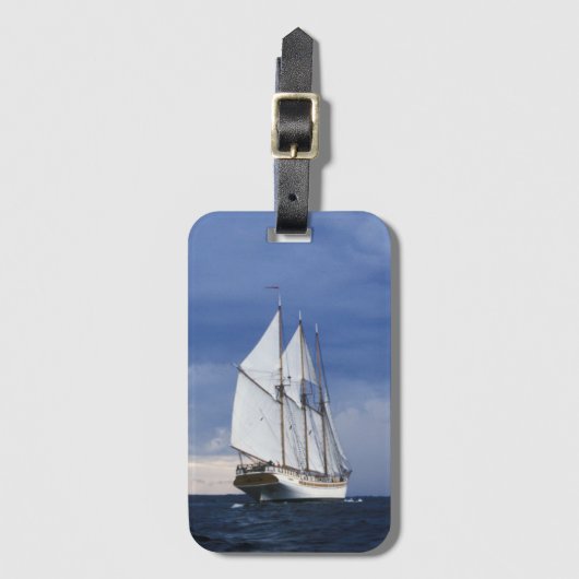 Segelschiff auf der Ostsee Gepäckanhänger (Vorderseite Vertikal)