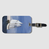 Segelschiff auf der Ostsee Gepäckanhänger (Vorderseite (Horizontal))