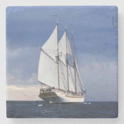 Segelschiff auf der Ostsee Steinuntersetzer (Vorderseite)