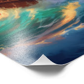 Segelschiff auf einem Sturmmeer Fotodruck (Ecke)